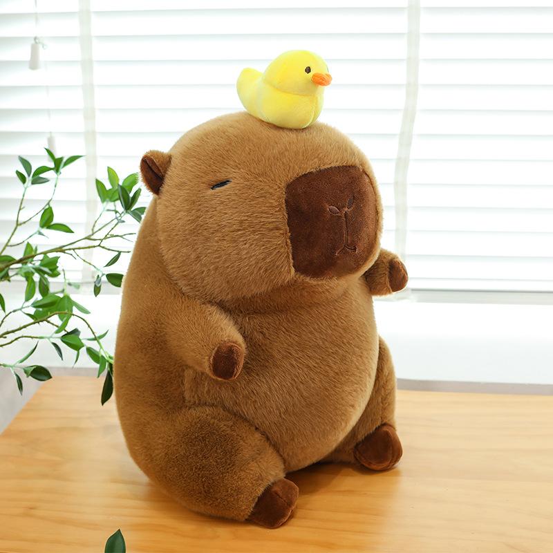 New Backpack Turtle Cartoon Pibala Plush Toy Capybara Doll Burger Rag Doll Pillow Gift