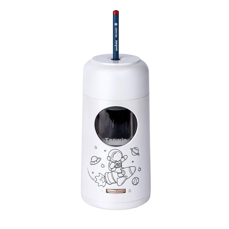 Fully Automatic Large-Aperture Pencil Sharpener, Can Sharpen 11.5mm Thickened Triangular Pencils, Elementary School Student Pencil Sharpener