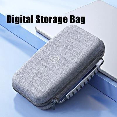 Travel Organizer Bag Cable Digital Accessories Storage Bag Portable Waterproof Double Layers Storage Bags Power Hard Drive Case