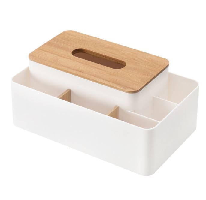 Raatel Tissue Box Tissue Case Cover Stylish Wooden Storage Remote Control Rack Nordic Smartphone Stand Desktop