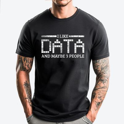 Daten Informatik Softwareentwickler Lustige T-Shirts Kleidung Druck Camisetas De Hombre Herrenbekleidung