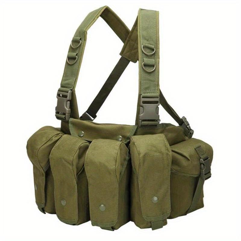 1pz Giubbotto Tattico Militare Camouflage da Caccia per Esterno Wargame Body Armor Molle Chest Rig Portacaricatori Giubbotto da Caccia
