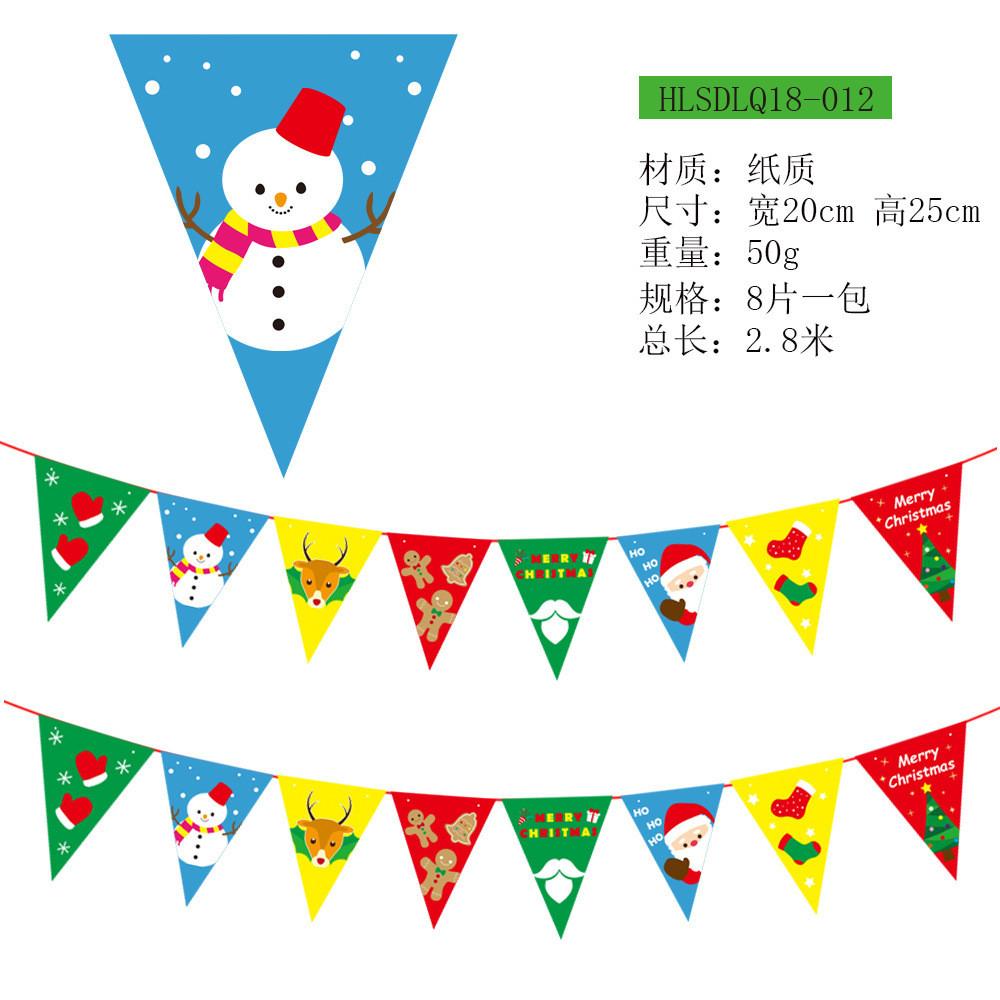 Designed Paper Beautifully Christmas Flags For Festive Holiday Scene Setting