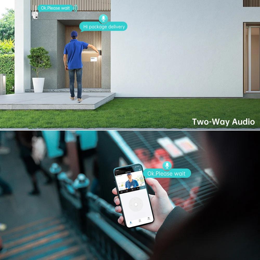 5MP PTZ WLAN-Kamera Außenbereich Heimvideoüberwachung Drahtlose IP-Kameras HD Farb-Nachtsicht Sicherheits-Schutz ICse