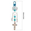 Elegant Butterfly Bowknot Angelic Love Heart Crosses Keychain Charm Pendant Alloy Fashion for Women Ladies Daily Use