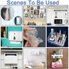 100/2PCS Double Sided Adhesive Wall Hooks Invisible Traceless Snap Hook Wall Storage Holder Bathroom Kitchen Bedroom Hook Kit