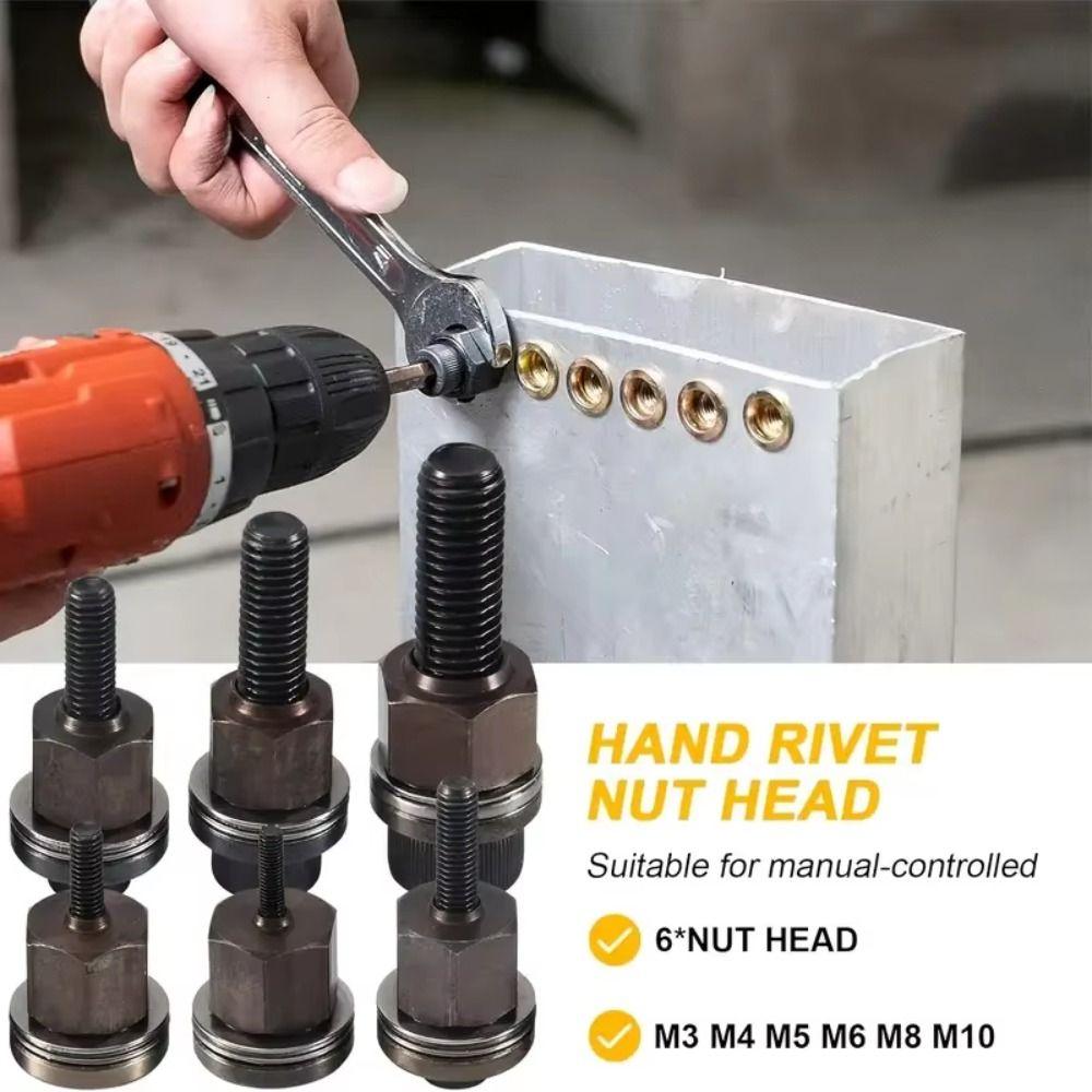 Quick-Install Hand Rivet Nut Tool Steel Nuts Rivet Nut Manual Rivet Tool  Mechanical Assembly
