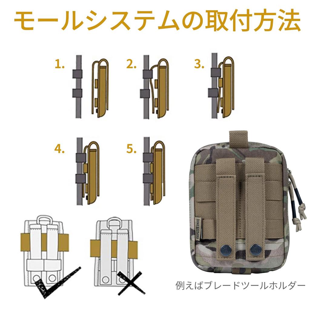 OneTigris EDC Military Tactical MOLLE System Large Small Item First Outdoor Camouflage Pouch, Pouch, Pouch, Pouch, Capacity, Storage, Work, Fishing,