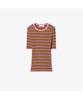 Tolibeochi Striped Cotton Sweater - Frappe Pink / Senape