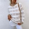 Drizzle 2023 Autumn/Winter European & American Women's Snowflake Knit Sweater