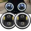 For Triumph Rocket Iii 3 & Speed Triple & Street Triple 5 3/4" Headlight For Iron 883 Dyna 2PCS 5.75 Inch LED Headlamp Projector