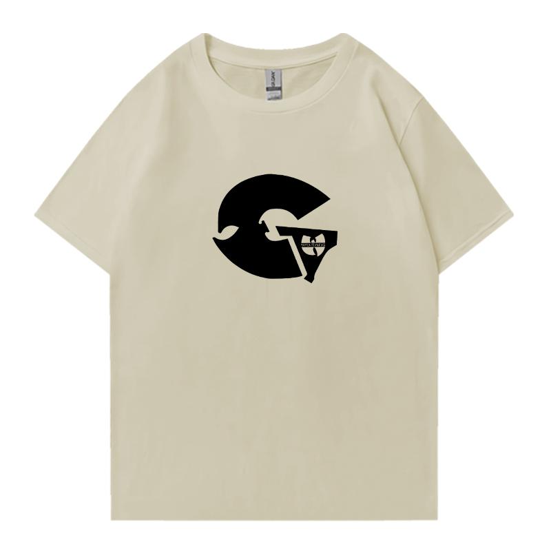 

2026 Hot Sale GZA Logo 100 Cotton Oversized TShirt Summer Unisex Women Unisex Crew Neck Top Printed Hip Hop Short Sleeve Tshirts 4XL