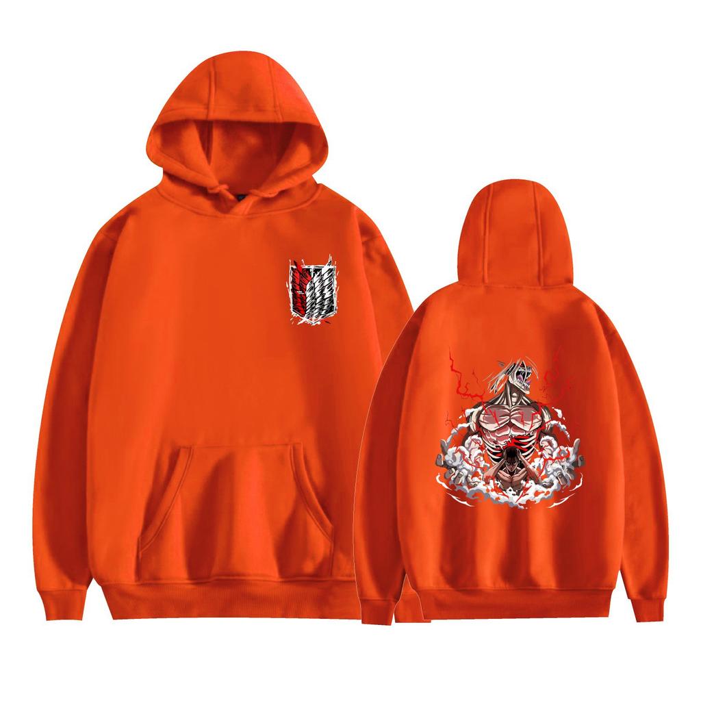 Attack on Titan Anime Hoodies Herbst Langarm Unisex Cartoon Pullover Streetwear Grafik Kleidung Sweatshirt