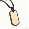 European and American High-end Military Brand Necklace with Engraved Titanium Steel Pendant Jewelry