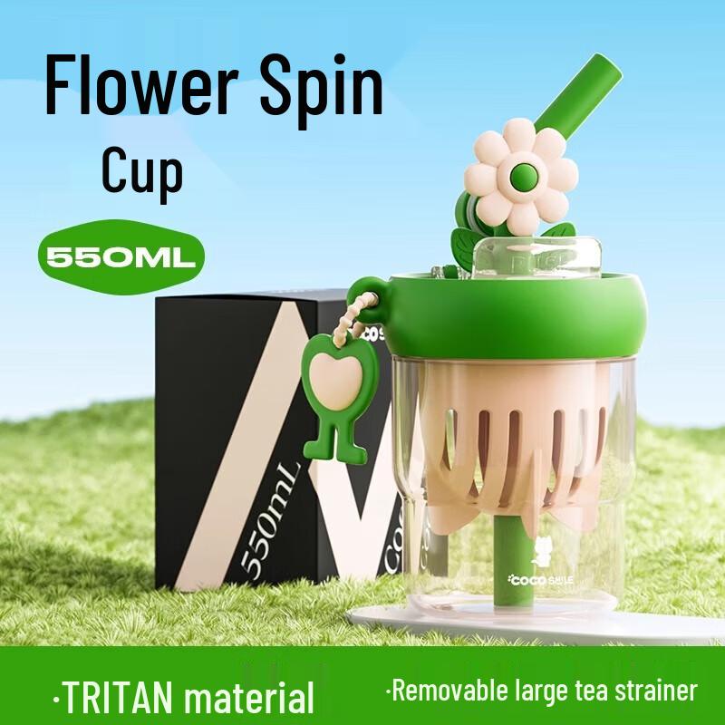 Coco Cat COCO Flower Rotating Tritan Portable Cup