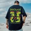 Heren T-shirt Top Cool Grappig Dinosaurus Design Bedrukking O-hals Heren T-shirt Cool T-shirt Heren T-shirts