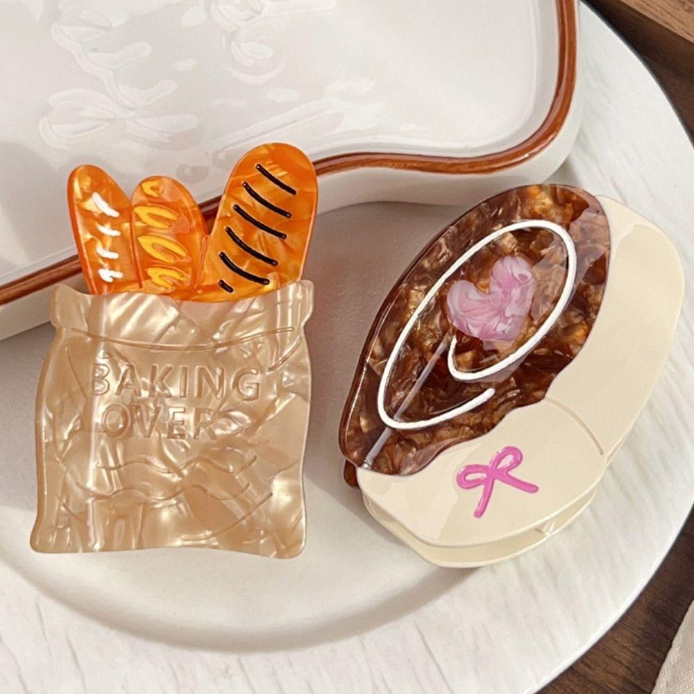 Acetic Acid Animal Hair Clip Dessert Dog Shark Clip Creative Hairpin  Daily