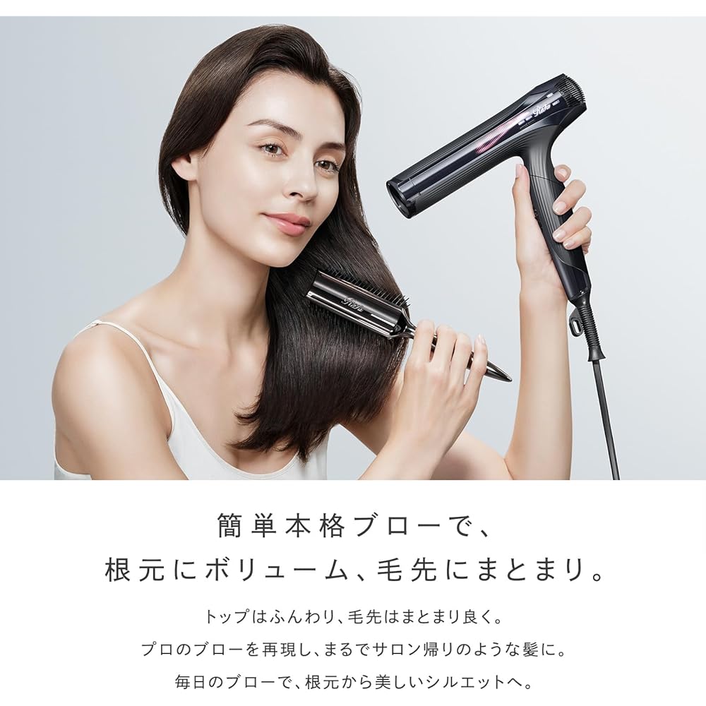 ReFa ARC Brush with Shopper Bag - Ergonomic Design, Lightweight, Easy To Use - Hair Styling Tool