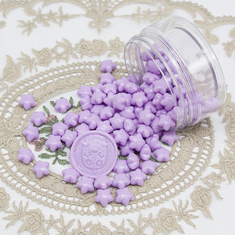 1000g Macaron Series Star Enamel Wax Grains Cute Style Wax Material DIY Greeting Card Party Invitation Decoration Supplies