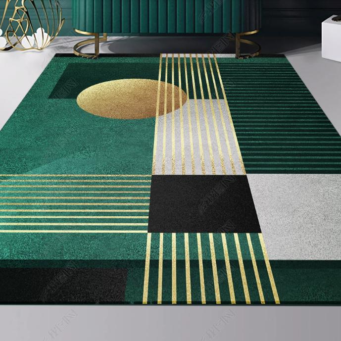 Splash Ink Abstract Green Carpet Living Room Large Area Rugs Home Decor Bedroom Bedside Carpets Non-slip Floor Mat Alfombra