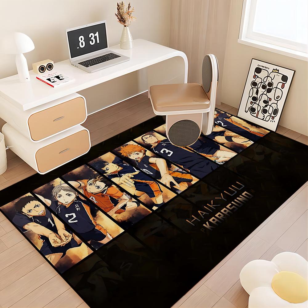 H-Haikyuu Anime Floor Mat Rectangle Anti-slip Home Soft Badmat Front Door Indoor Outdoor Mat Hotel Decor Mat