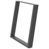 Vidxl Nogi Do Stołu Jadalnianego, 2 Szt., Antracyt, 80X(72-73)Cm, Stal