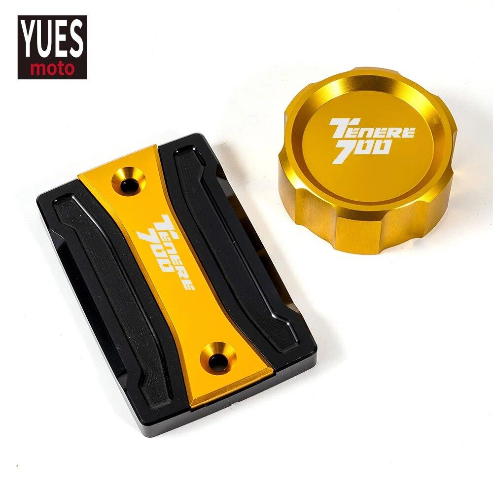 Motorcycle Accessories CNC Rear & Front Brake Fluid Reservoir Cap Cylinder Cove For YAMAHA TENERE 700 - XTZ 700