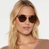 Fashion Round Lady Sunglasses Leopard Print Color  Sun Glasses Daily Style Accessories for Women