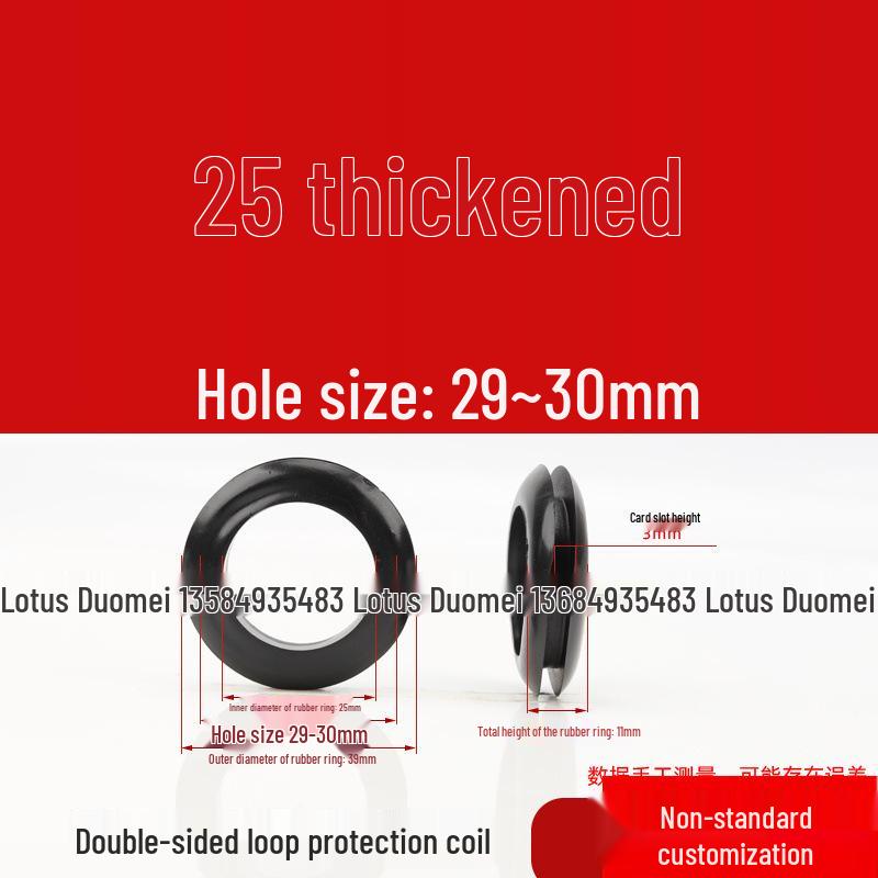 Industrial Dustproof Double-Sided Rubber Cable Grommet & Sealing Ring for Distribution Box