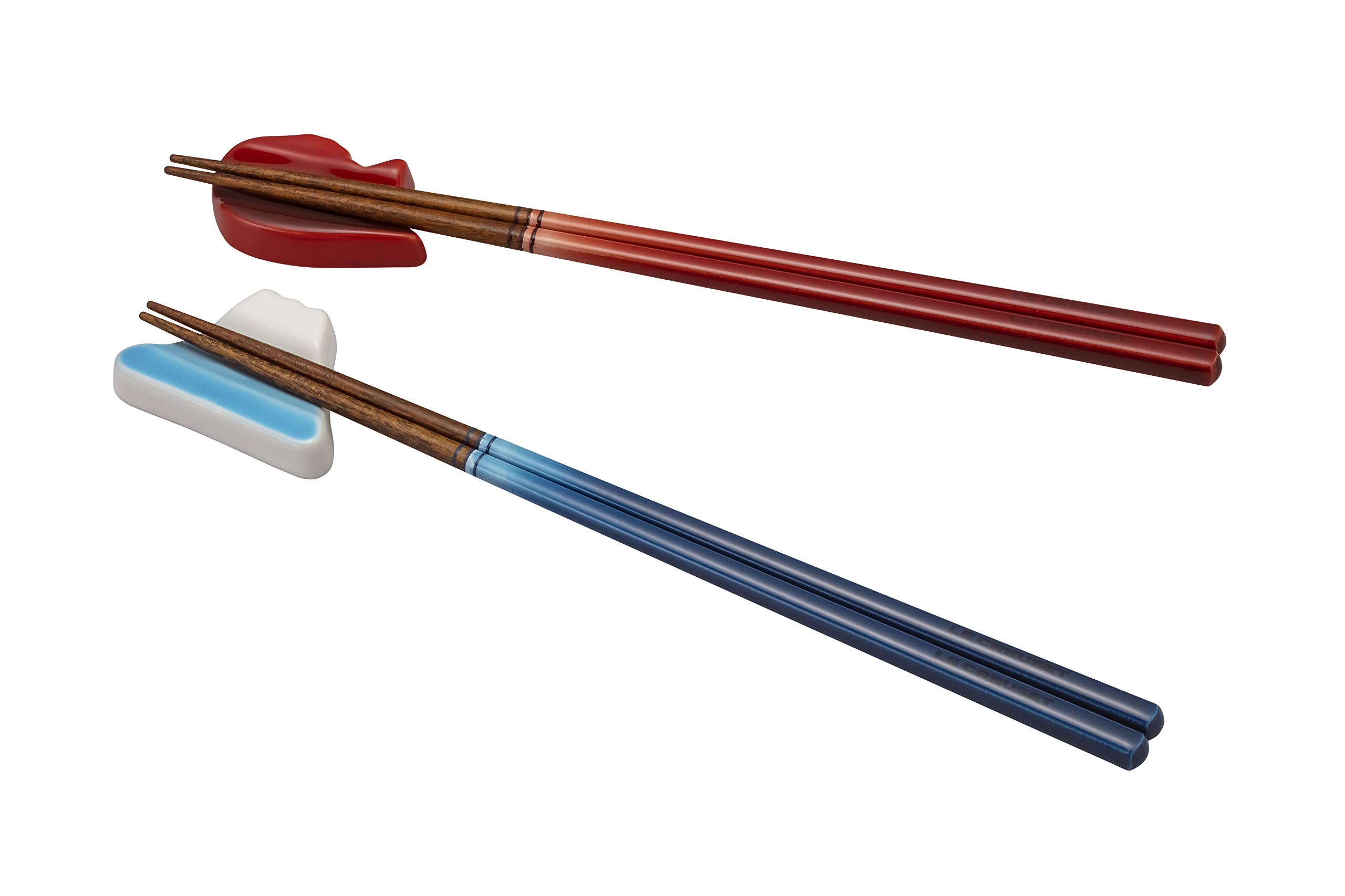 Le Creuset Chopsticks Set of 2 Cherry Red blue Made in Japan