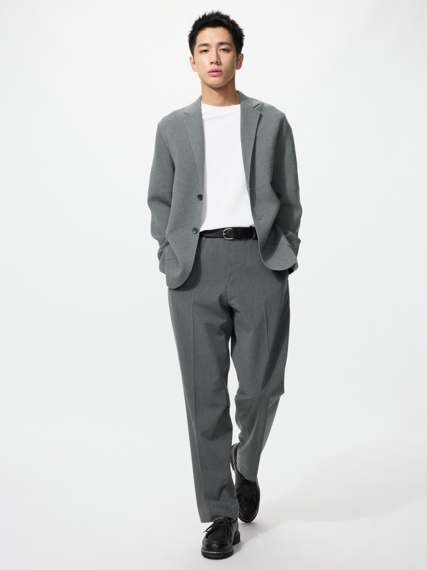 Uniqlo Япония Умные брюки-чиносы Regular Fit Длина 76 см 06 GRAY/XS