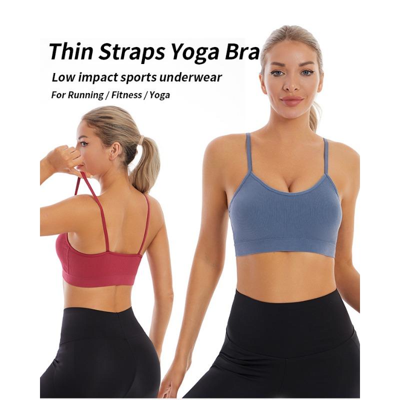 Plus Size Outerwear Integrated Camisole Sports Bra For Women Yoga Fitness