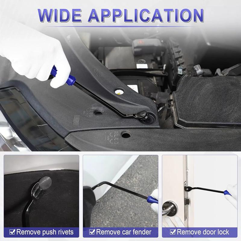 Auto Trim Removal Tool Kit, No Scratch Plastic Pry Tool Kit - Interior Door Panel Clip Fastener Removal Set For Vehicle
