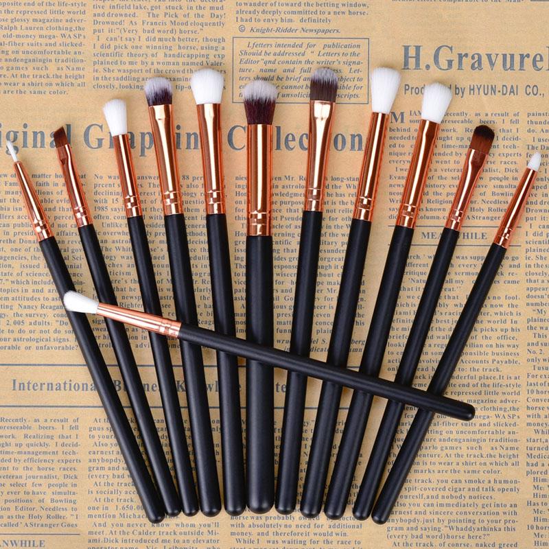 Eyeshadow Brush Set Professional 12pcs Makeup Brushes Eyebrow Eyeliner Lip Brush Make Up Cosmetic Beauty Tools