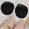1 Pair of Hidding Non Slip High Heel Forefoot Pad Cushion Foot Care Tool (Black)