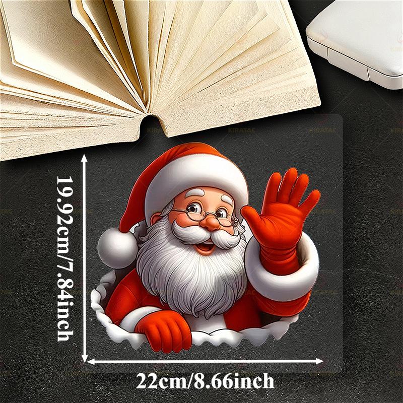1PC Santa Claus Car Sticker for DIY Car Window Trunk Motorcycle Fairings Tailboxs Scooters Universal Waterproof Vinyl Decals
