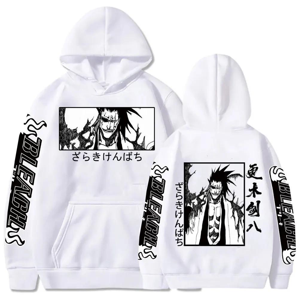 Japonské Anime Y2K Pánské Mikiny Zaraki Kenpachi Manga Grafické Nadměrné Vtipné Harajuku Kreslené Svetry Pánské Mikiny