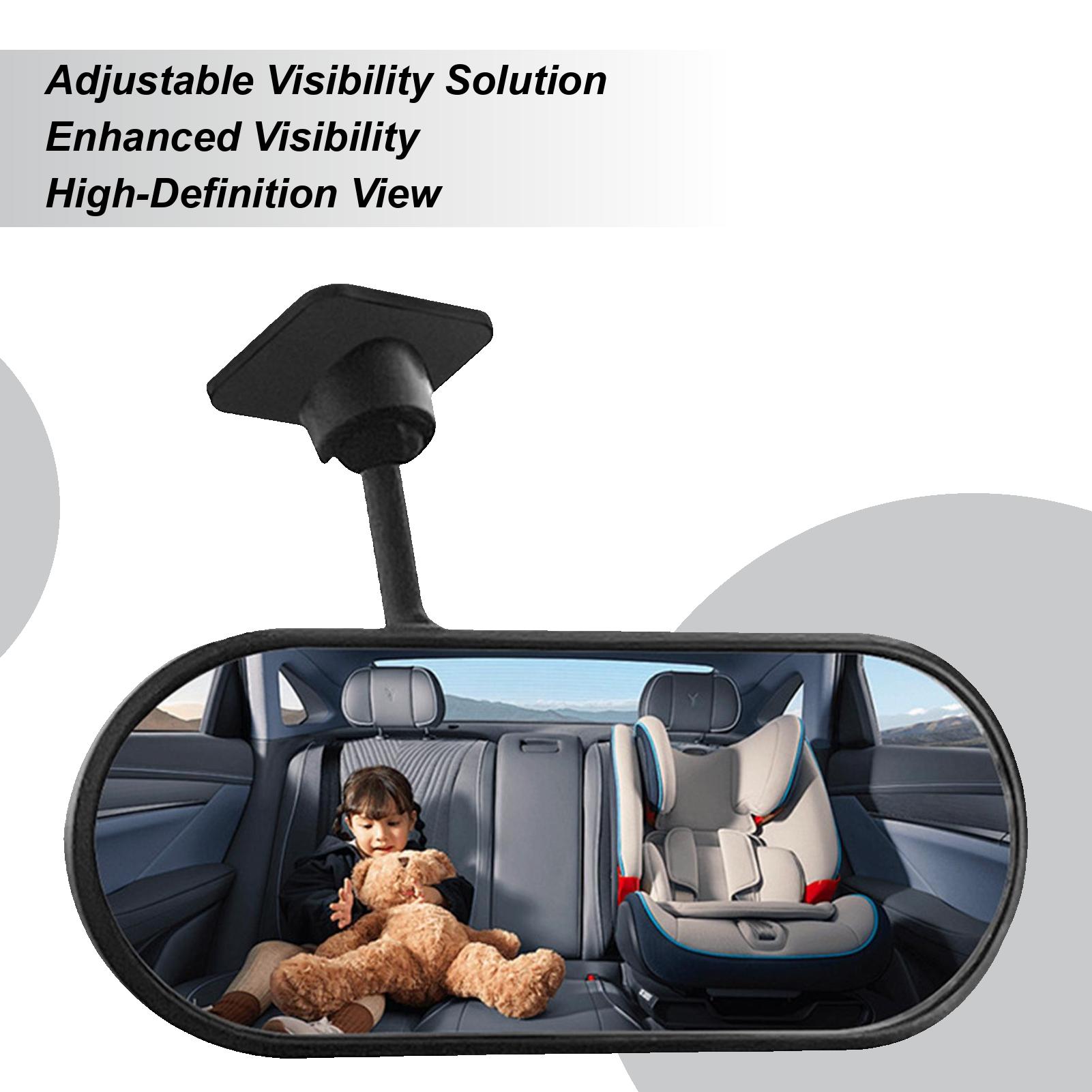 

Baby Car Mirror Rear Facing 360 Adjustable Car Mirror Baby Shatterproof Interior Monitor Adhesive Mount for Observing Children CHINA