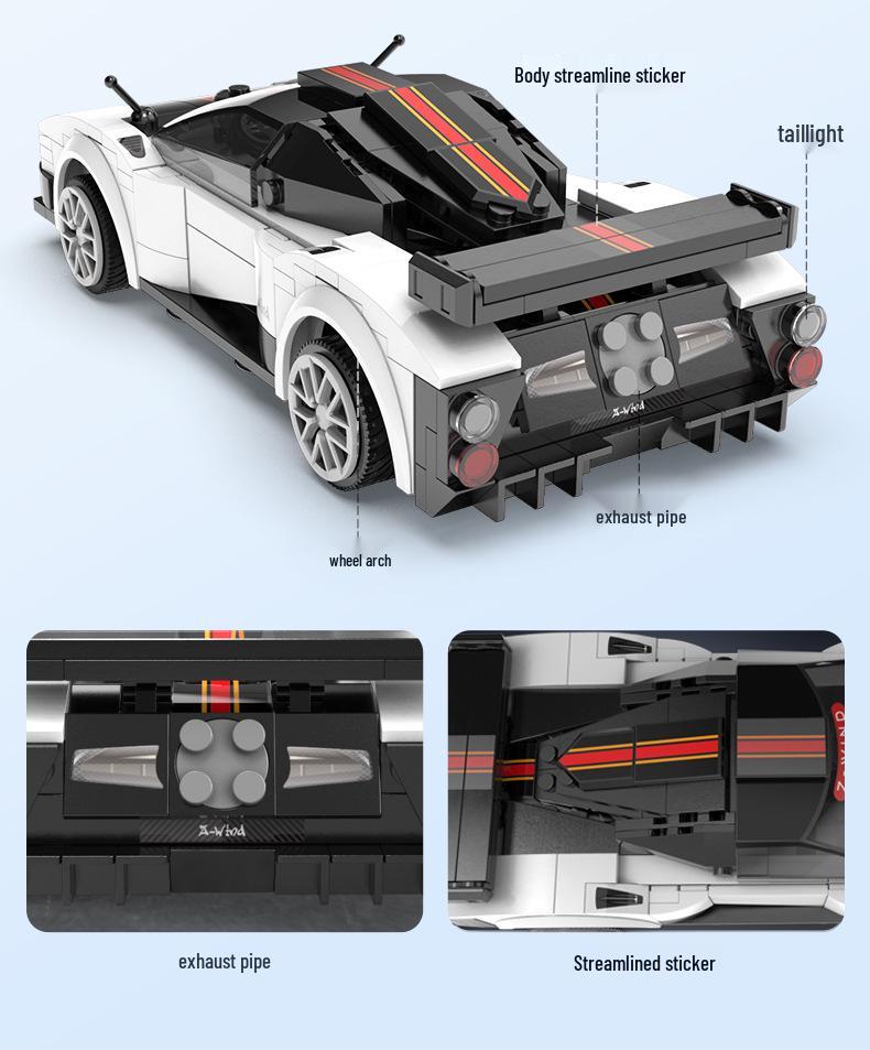 Kada 1:20 Wind Rider Building Blocks Race Car Educational Toy C51082