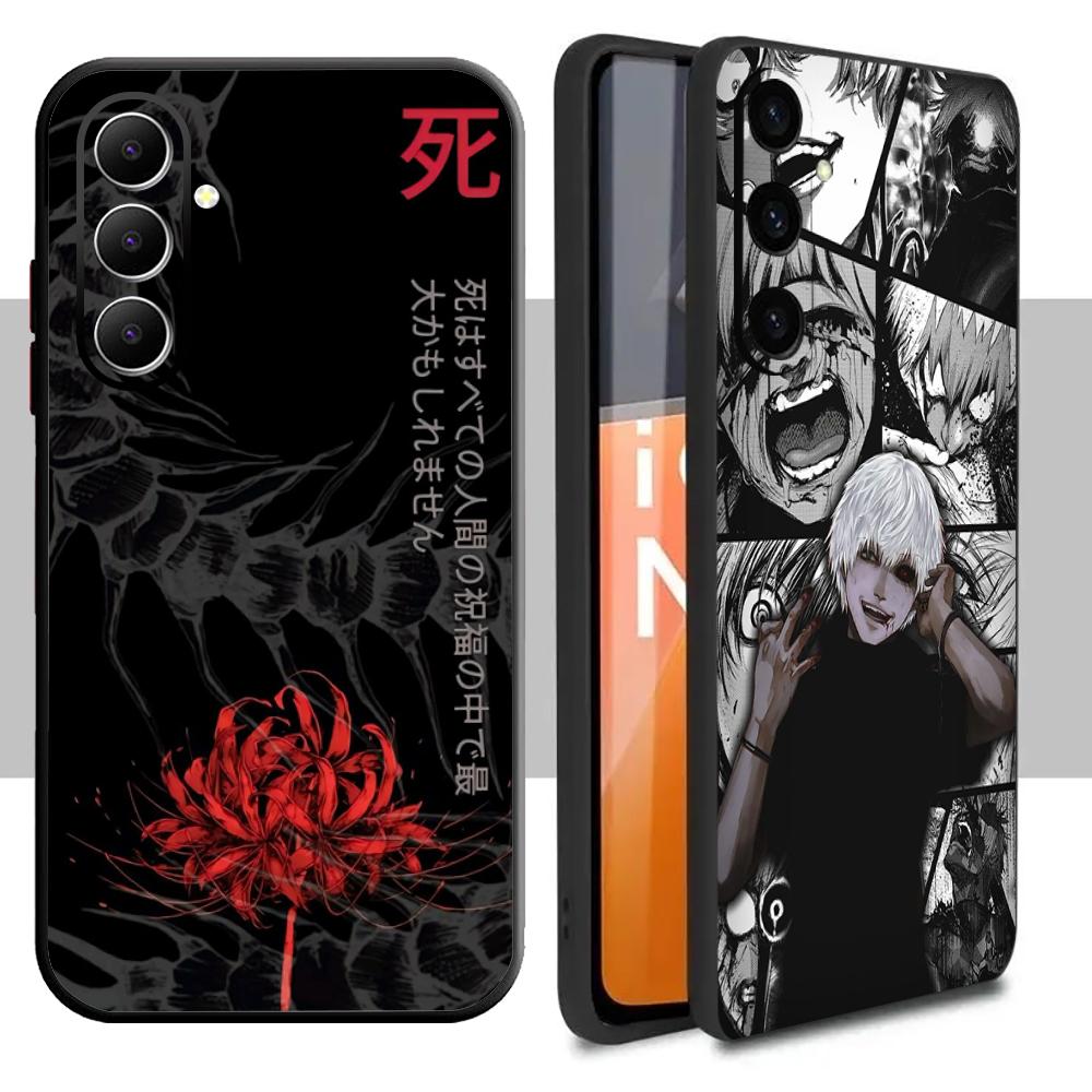 Tokyo Ghoul Tausendfüßler Japan Kunst Handyhülle Für Samsung Galaxy S25 S24 S23 S22 S21 S20 Plus Ultra Note20 Weich Schwarz