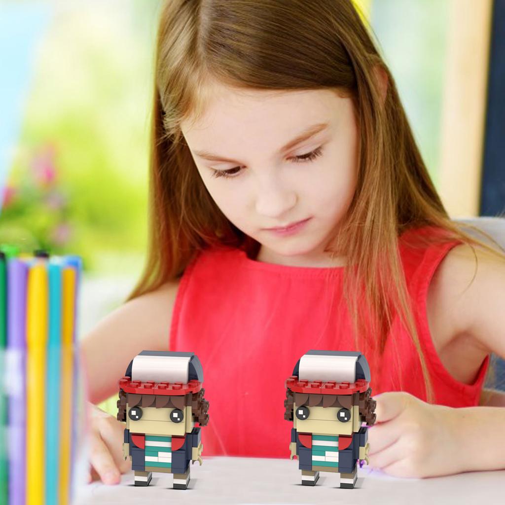 American TV Series Dustin Minifigure Building Block Toy