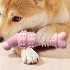 Pet Chew Toy Soft Rubber Bite-resistance Bone Shape Teeth Grinding Chewing Interactive Toys for Small Dogs Training Pet Supplies