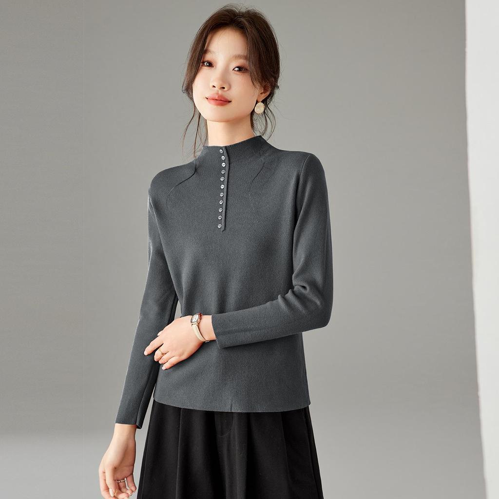 Damen Premium Winter Rollkragenpullover Top - Vielseitige kurze Basisschicht (2025)