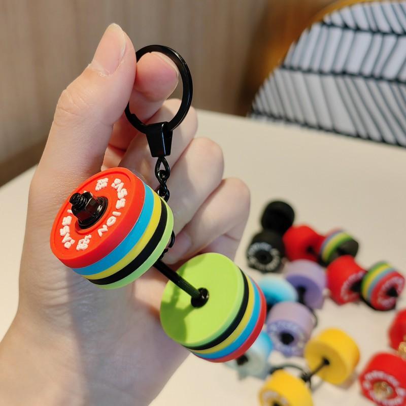 Fitness Bag Hanging High-value Equipment Series Dumbbell Barbell Key Chain Backpack Jewelry