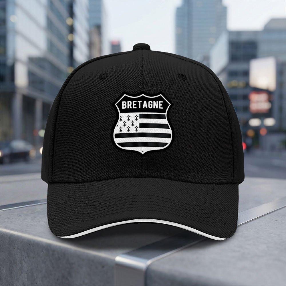 Breton French Shield Flag Adjustable Baseball Cap Lightweight Breathable AllSeason Daily Commuting Fashion Gift