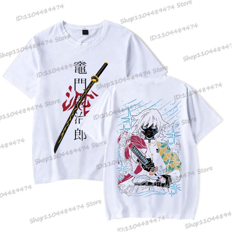 

Men Women Anime Kimetsu No Yaiba Streetwear Tanjiro Kamado Graphics Fan Gift T-shirts Short Sleeve Fashion Manga Unisex Tshirts S