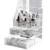 High-End Acrylic Cosmetic and Skincare Organizer - Dustproof, Large Capacity Desktop Storage Box