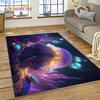 Tappeto Moquette 3D Mondo Sottomarino Fondale Marino Delfino Cartone Animato per Camera da Letto Soggiorno Decorazione Casa Divano, Bambino Grande Decor Tappetino Pavimento
