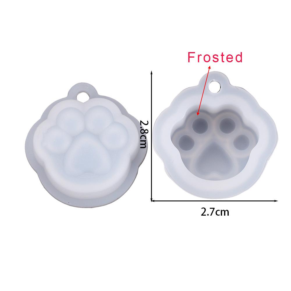 Cat Paw Pendant Silicone Mold Keychain Pendants Epoxy Resin Molds for DIY Epoxy Resin Crafting Mould Jewelry Making Crasfs