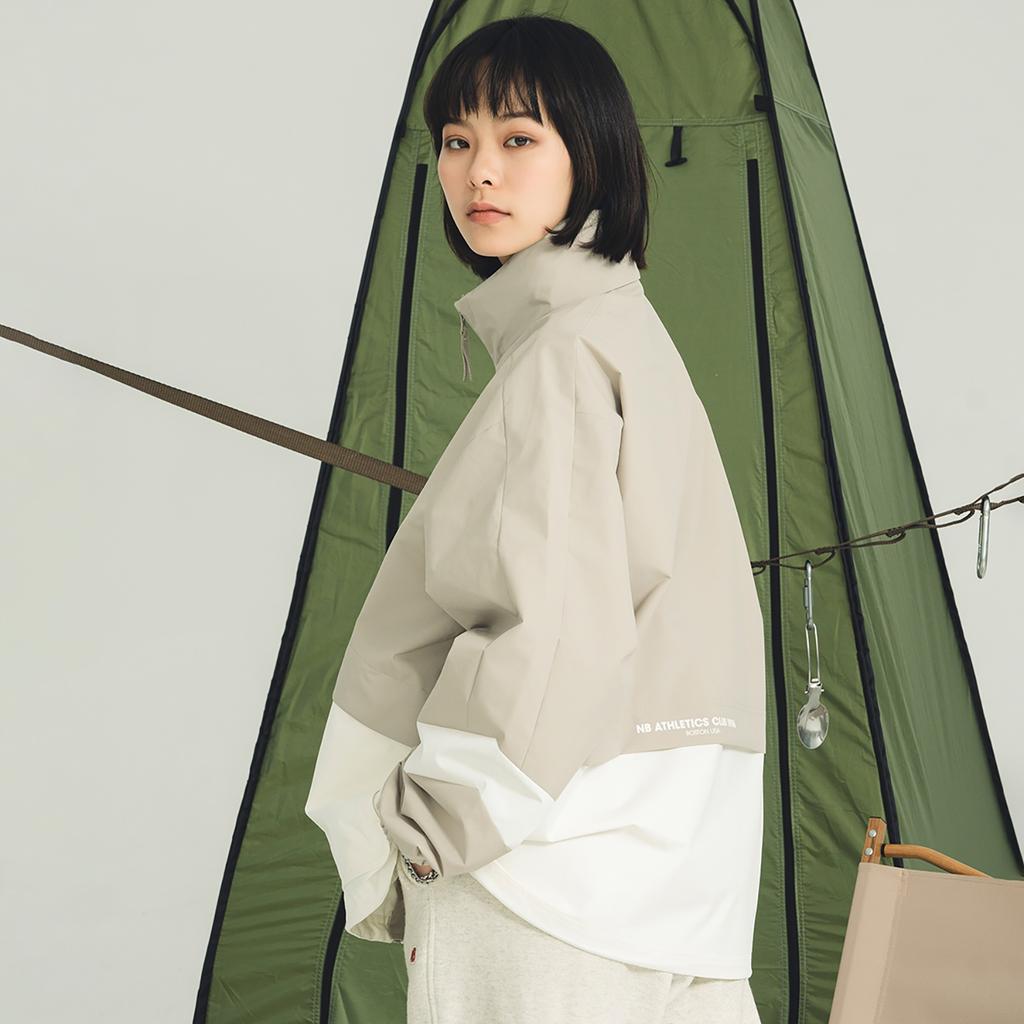 New Balance Lifestyle Jacket Asia Sizing 'Beige White' Unisex 5AD12103-LBE